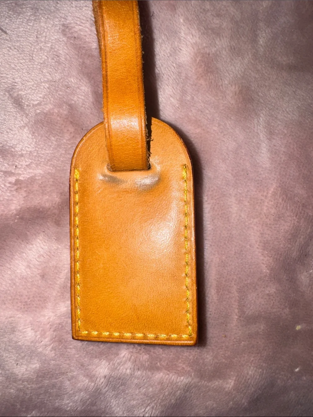 Authentic Louis Vuitton Vachetta Leather Luggage Tag – Made in France 🇫🇷